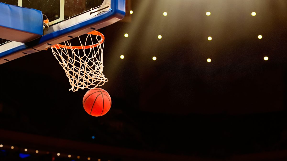 panier et balle basketball